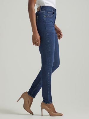 Women's Ultra Lux Comfort Skinny Leg Jean (Petite) in Deepest Dark alternative view 3
