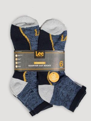 Men's Quarter Length Socks 6Pack Men's Accessories Lee®