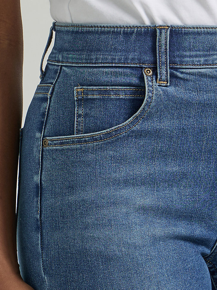 Women's Ultra Lux Comfort Skinny Leg Jean (Petite) in Blue Format alternative view 4