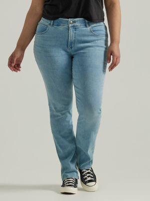 Lee Pants: Women's 4633244 Indigo Rinse Flex Motion Regular Fit Trouser Pant