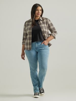 Plus Size Lee® Flex Motion Straight-Leg Jeans