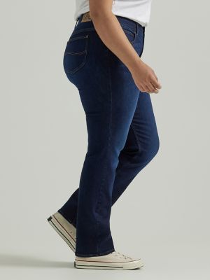 Women's Ultra Lux Comfort with Flex Motion Straight Jean (Plus) in Main Thrill alternative view 3