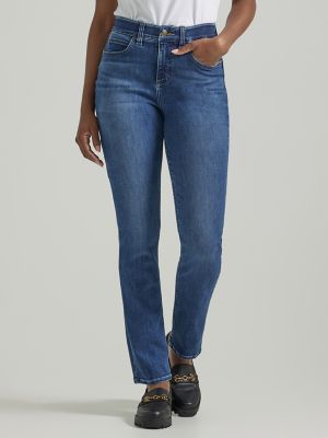 Ultra Lux Comfort Flex Motion Straight Jean:Colbalt:8:SP alternative view