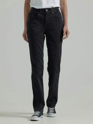 Women's Ultra Lux Comfort with Flex Motion Straight Jean (Petite) in  Midnight Bloom