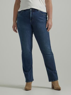 Women's Ultra Lux Comfort with Flex Motion Straight Jean (Plus) in Greet The Day alternative view