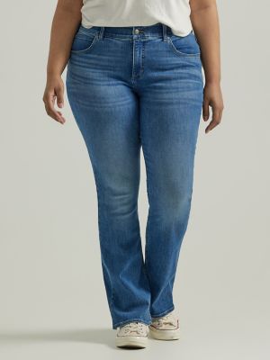 Womens Plus Size Flex Motion Regular Fit Straight Leg Plus Jean