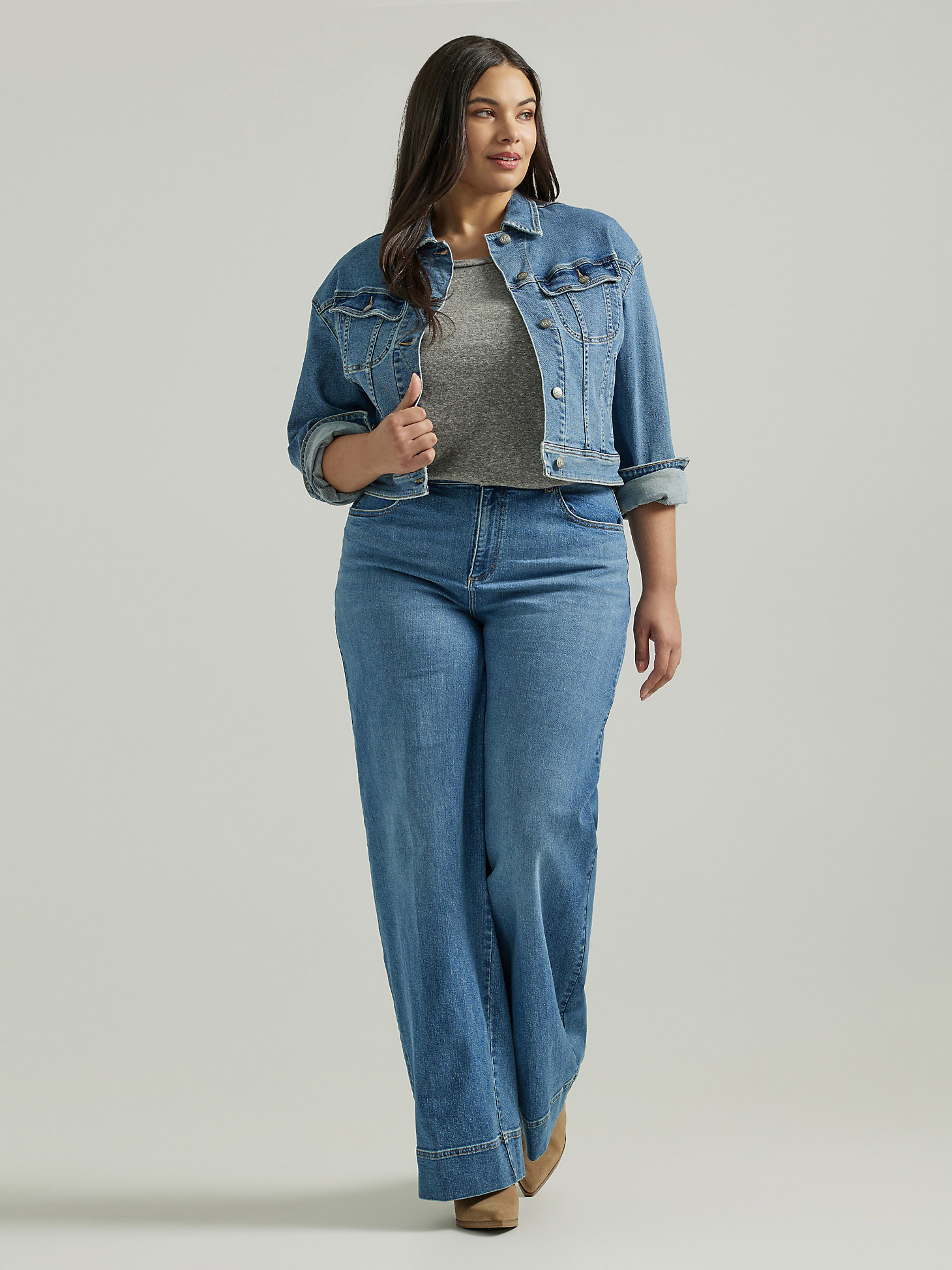 Women's Legendary Trouser Jean (Plus) in Elevated Retro Blue alternative view 1