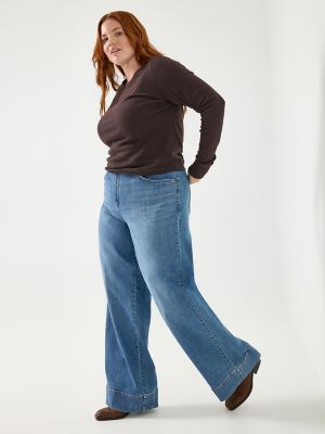 Women's Legendary Trouser Jean (Plus) in Elevated Retro Blue alternative view 6