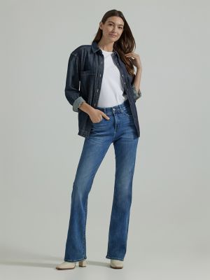 Women's Ultra Lux Comfort with Flex Motion Straight Jean (Plus), Women's  Jeans