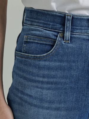 Lee Women's Plus Size Ultra Lux Comfort with Flex Motion Bootcut Jean,  Indigo Facet at  Women's Jeans store