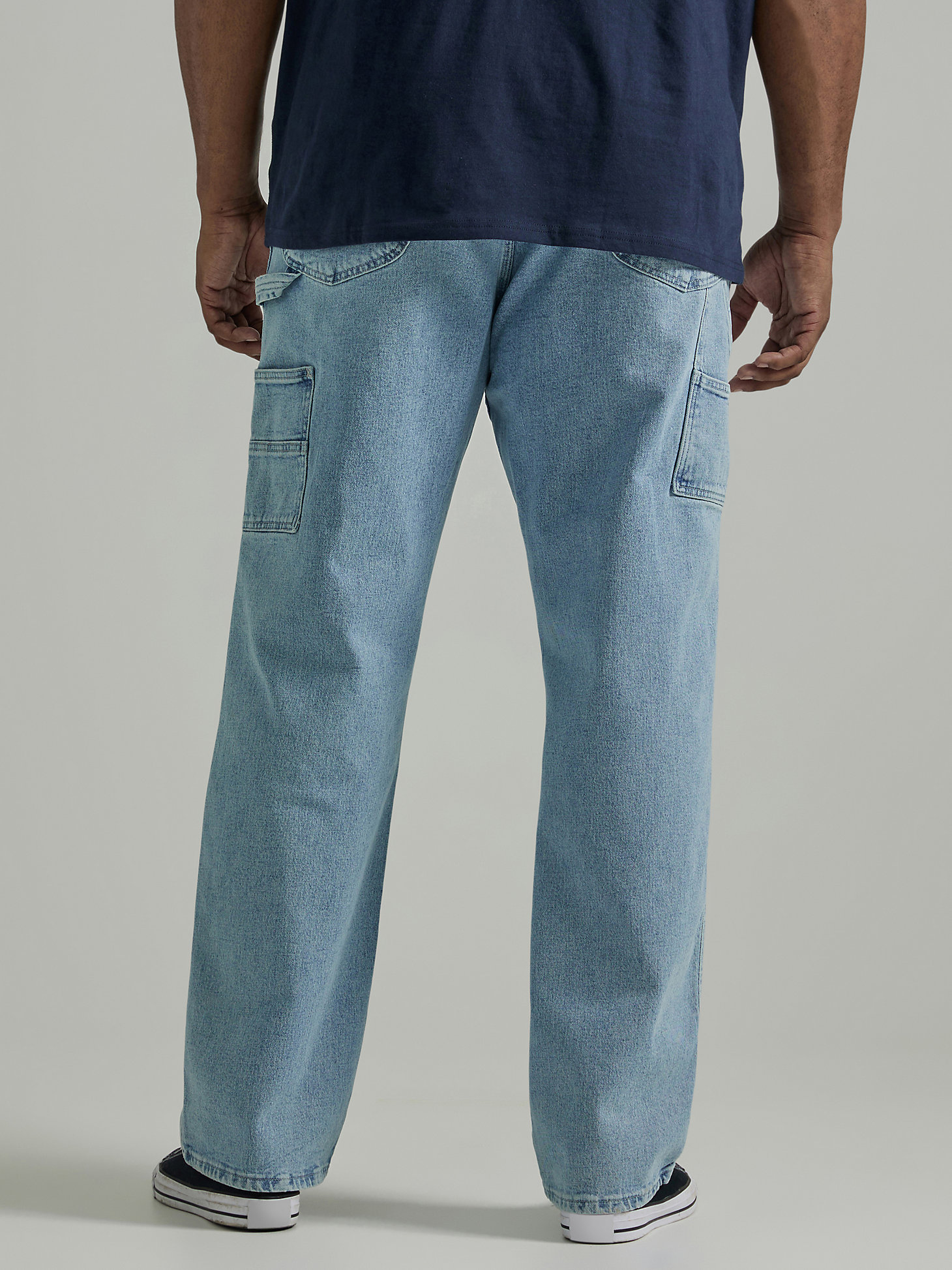 Men's Workwear Loose Fit Carpenter Jean (Big & Tall) in Union Fade Blue alternative view 2