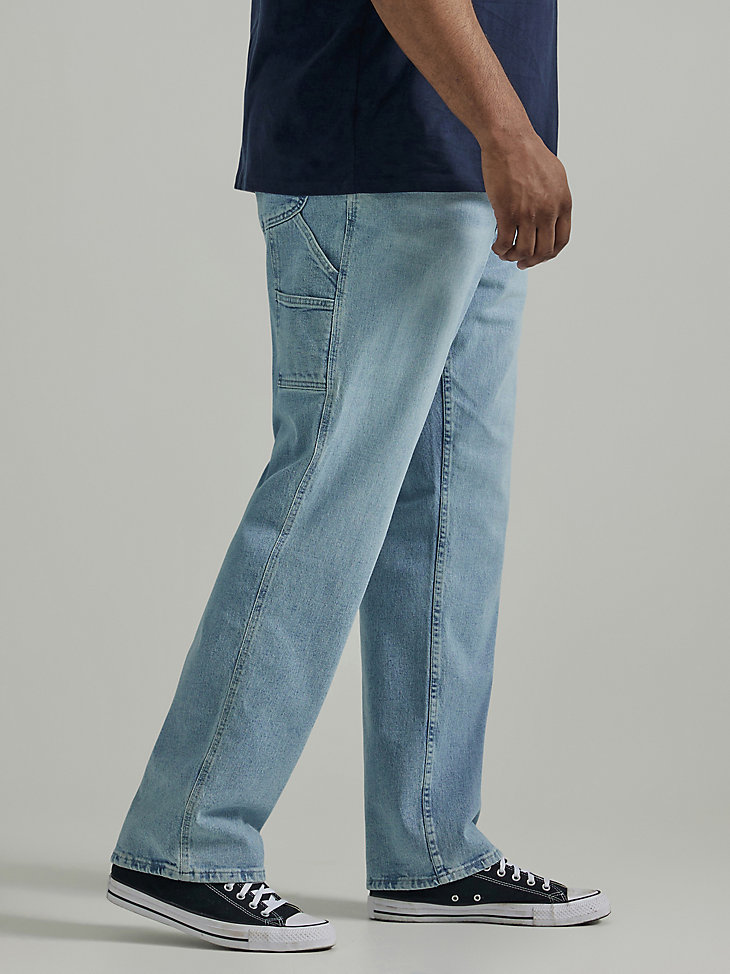 Men's Workwear Loose Fit Carpenter Jean (Big & Tall) in Union Fade Blue alternative view 3