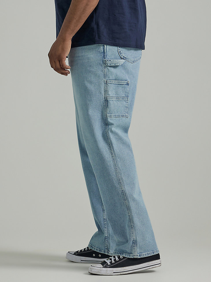 Men's Workwear Loose Fit Carpenter Jean (Big & Tall) in Union Fade Blue alternative view 4