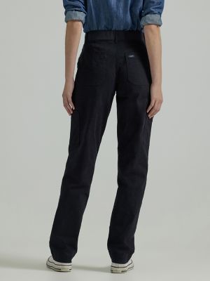 Women's Ultra Lux Comfort with Flex-to-Go Loose Utility Pant (Petite) in Unionall Black