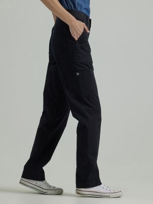 Women's Ultra Lux Comfort with Flex-to-Go Loose Utility Pant (Petite) in Unionall Black