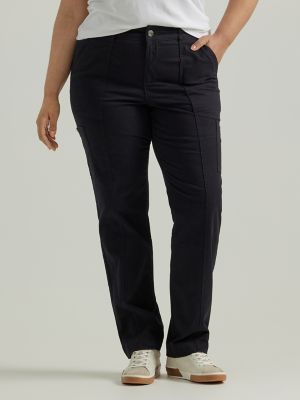 Women's Ultra Lux Comfort with Flex-to-Go Loose Utility Pant (Plus) in Unionall Black alternative view