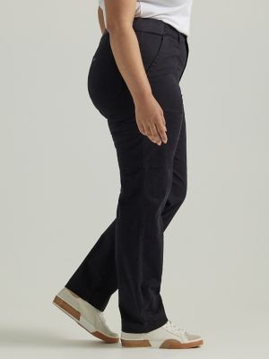 Women's Ultra Lux Comfort with Flex-to-Go Loose Utility Pant (Plus) in Unionall Black alternative view 3