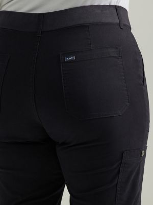 Women's Ultra Lux Comfort with Flex-to-Go Loose Utility Pant (Plus) in Unionall Black alternative view 5