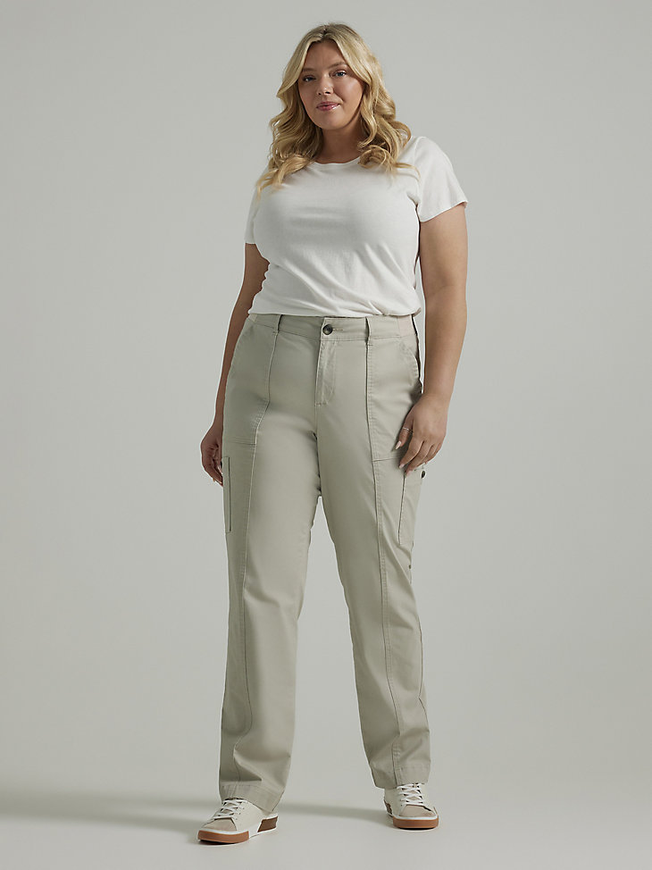 Women's Ultra Lux Comfort with Flex-to-Go Loose Utility Pant (Plus) in Salina Stone alternative view