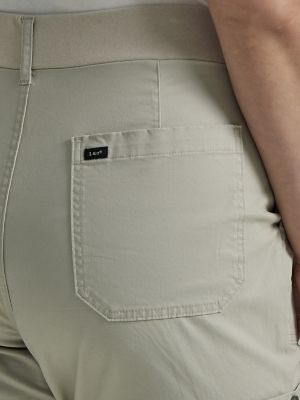 Lee Women's Plus Size Ultra Lux Comfort with Flex Motion Trouser Pant Black  16W, 16 Petite, Black, 16 Petite