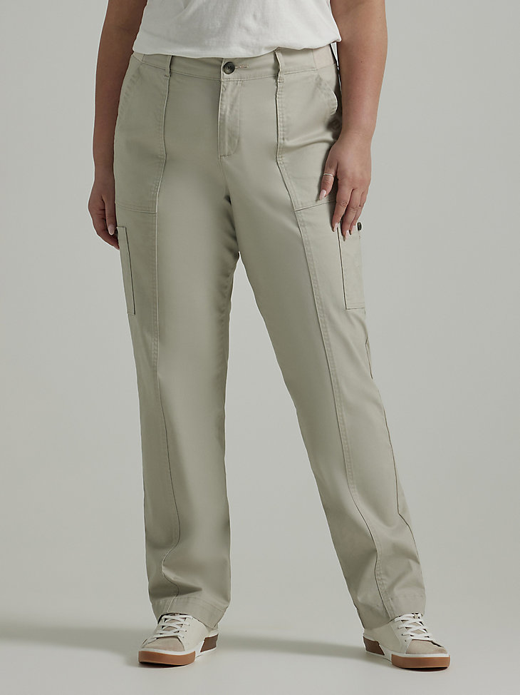 Women's Ultra Lux Comfort with Flex-to-Go Loose Utility Pant (Plus) in Salina Stone main view