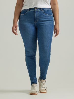 Women's Ultra Lux Comfort with Flex Motion Skinny Jean (Plus) in Blue Format