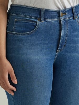Women's Ultra Lux Comfort with Flex Motion Skinny Jean (Plus) in Blue Format