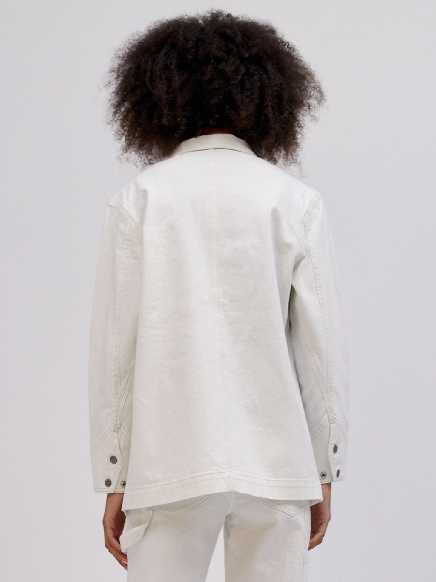 Women's Lee x Daydreamer Workwear Oversized Chore Jacket in Ecru alternative view 1