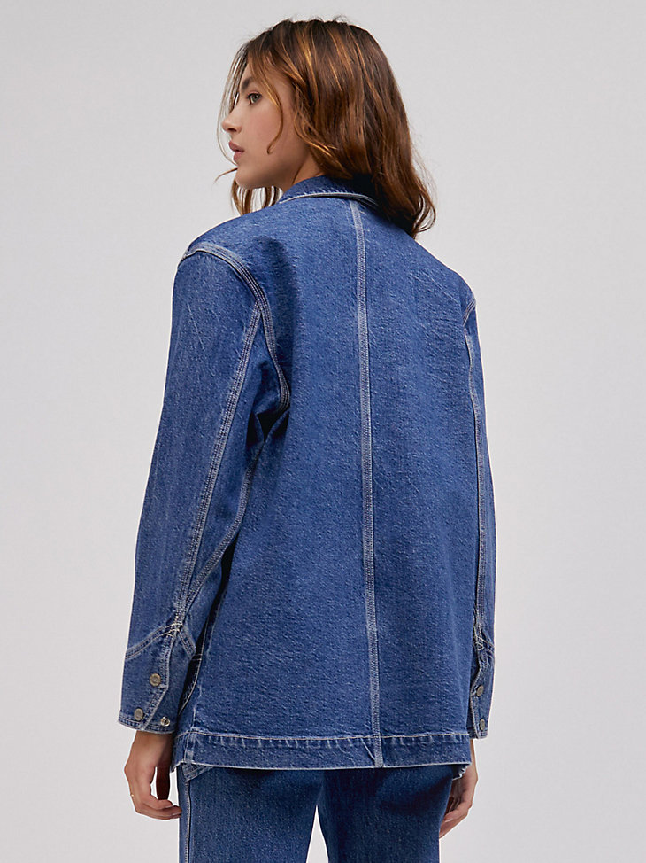 Women's Lee x Daydreamer Workwear Oversized Chore Jacket in Rogue Waves alternative view