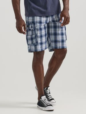 Blue on sale plaid shorts