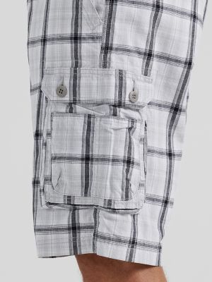 Men's Legendary Wyoming Cargo Short in Grey Plaid alternative view 7
