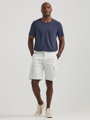 Mens white hot sale cargo shorts