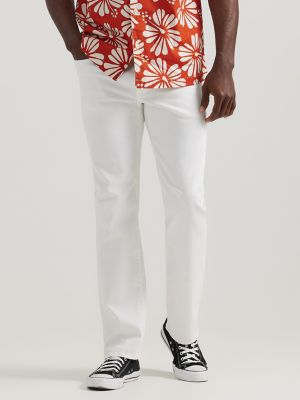Men's Extreme Motion Regular Fit Straight Leg Jean in White alternative view