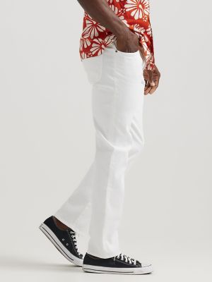 Men's Extreme Motion Regular Fit Straight Leg Jean in White alternative view 3