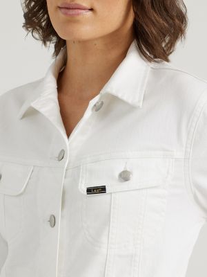 Women's Legendary Regular Fit Denim Jacket in Bright White