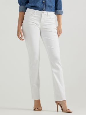 Straight Leg Jeans, White