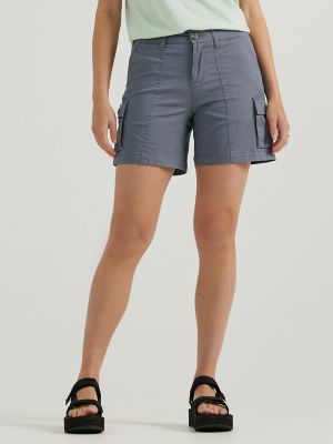 Women's Ultra Lux Comfort with Flex-to-Go Relaxed Fit Cargo Short in Tech Grey alternative view