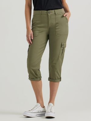 Women's Ultra Lux Comfort with Flex-to-Go Relaxed Fit Cargo Capri