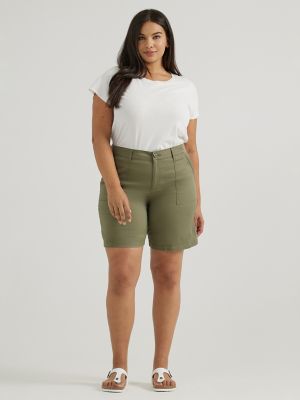Women's Ultra Lux Comfort with Flex-To-Go Relaxed Fit Utility Bermuda (Plus)