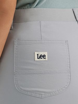 Women's Ultra Lux Comfort with Flex-To-Go Relaxed Fit Utility Bermuda (Plus) in Material Grey alternative view 4