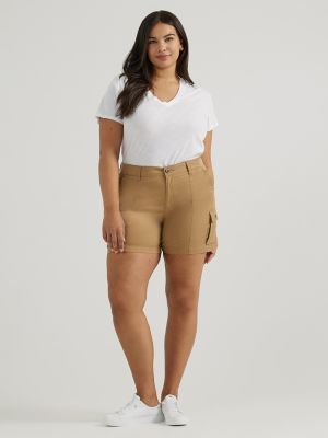 Women's Ultra Lux Comfort with Flex-to-Go Relaxed Fit Cargo Short (Plus)