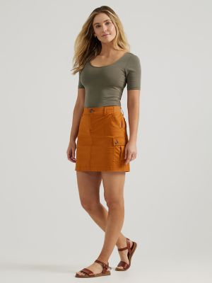 Women's Ultra Lux Comfort with Flex-to-Go Skort in Caramel