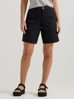 Women's Ultra Lux Comfort with Flex-To-Go Relaxed Fit Utility Bermuda in Union-All Black alternative view