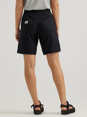 Women's Ultra Lux Comfort with Flex-To-Go Relaxed Fit Utility Bermuda in Union-All Black alternative view 2