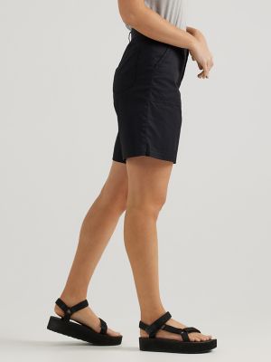 Women's Ultra Lux Comfort with Flex-To-Go Relaxed Fit Utility Bermuda in Union-All Black alternative view 3