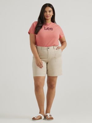 Lee rider store shorts plus size