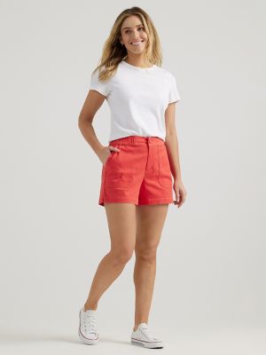 RQYYD Reduced Women's Denim Cargo Shorts and Belt High Waisted Zipper  Combat Short Jeans Summer Comfy Street Y2K Shorts with 6 Pockets Khaki XXL  