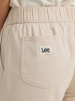 Women's Ultra Lux Comfort Wide Leg Utility Crop Pant in Greige alternative view 4