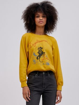 Denim discount sweatshirt women's