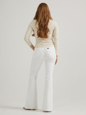 Women's High Rise Ever Fit® Flare Jean in Bright White alternative view